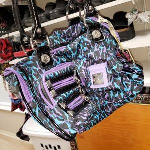 Vintage Blue & Purple Betsey Johnson Purse
